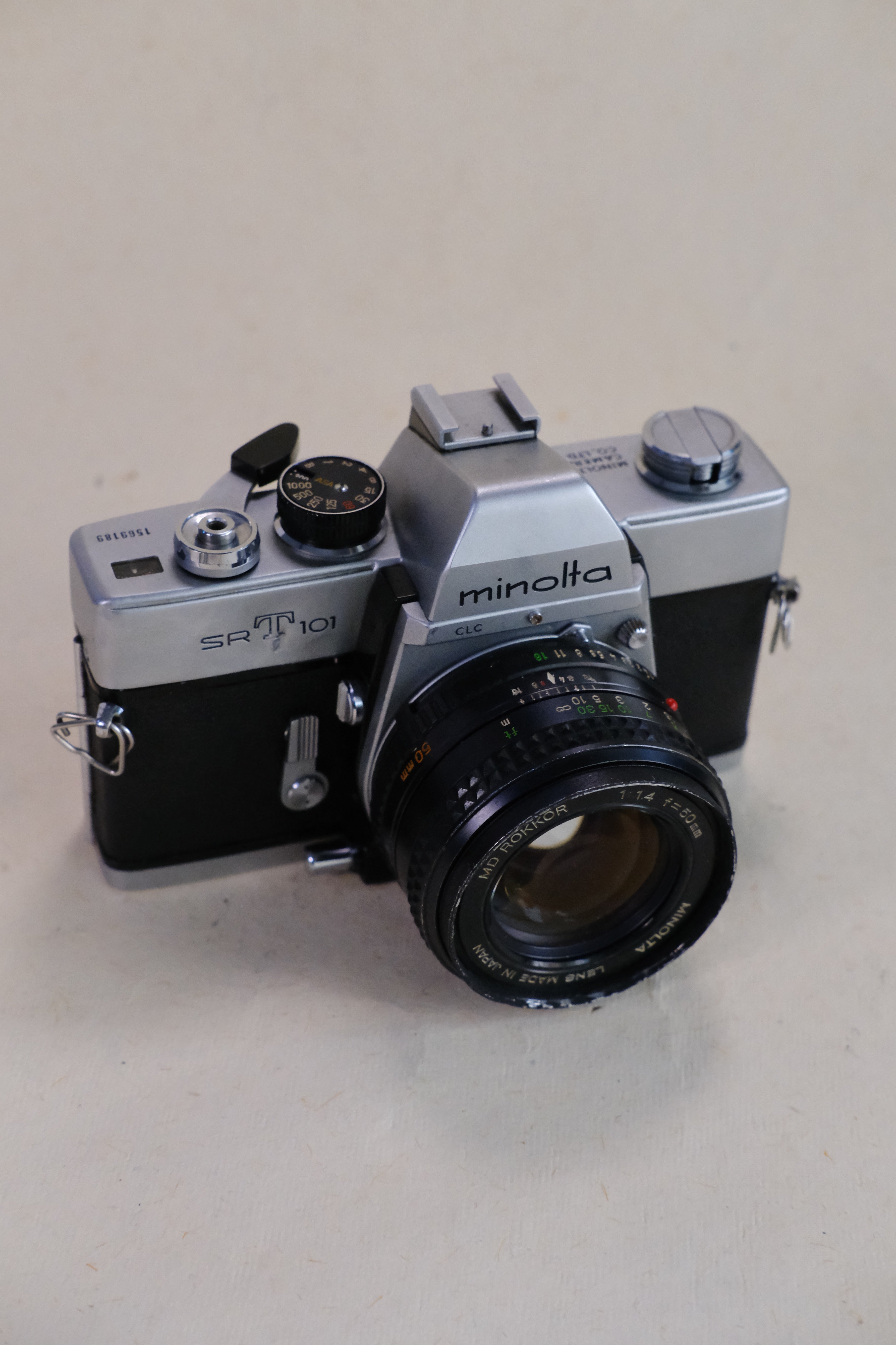 Minolta SRT101 + Rokkor 50mm f/1.4