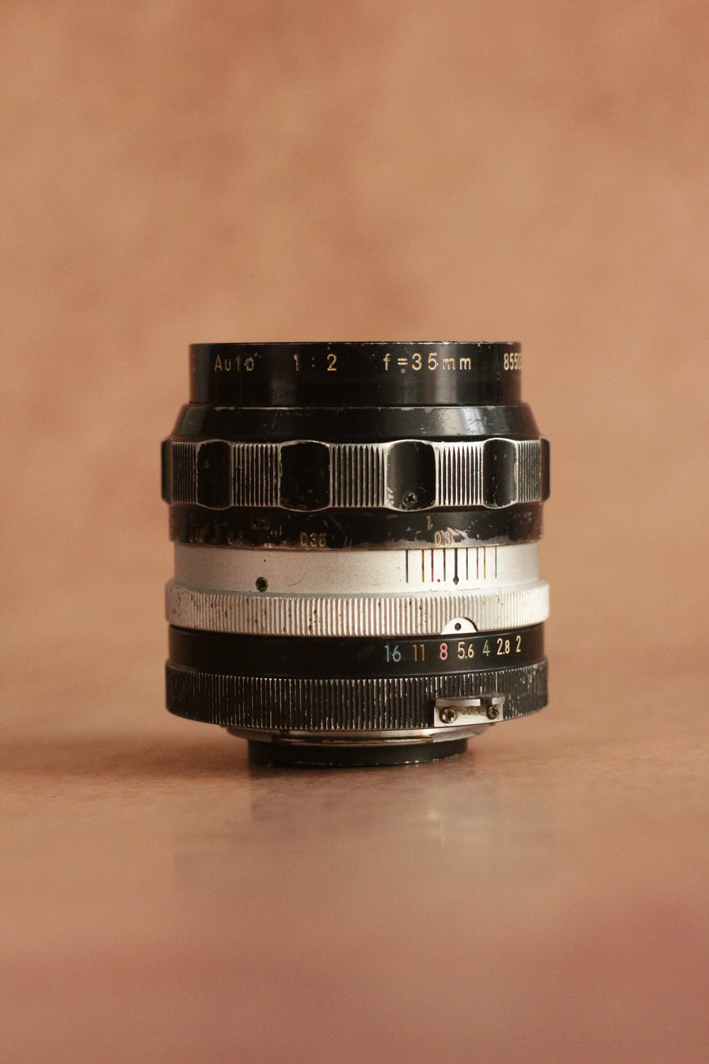 Nikon F + Nikkor-O.C Auto 35mm F2 (non-AI)