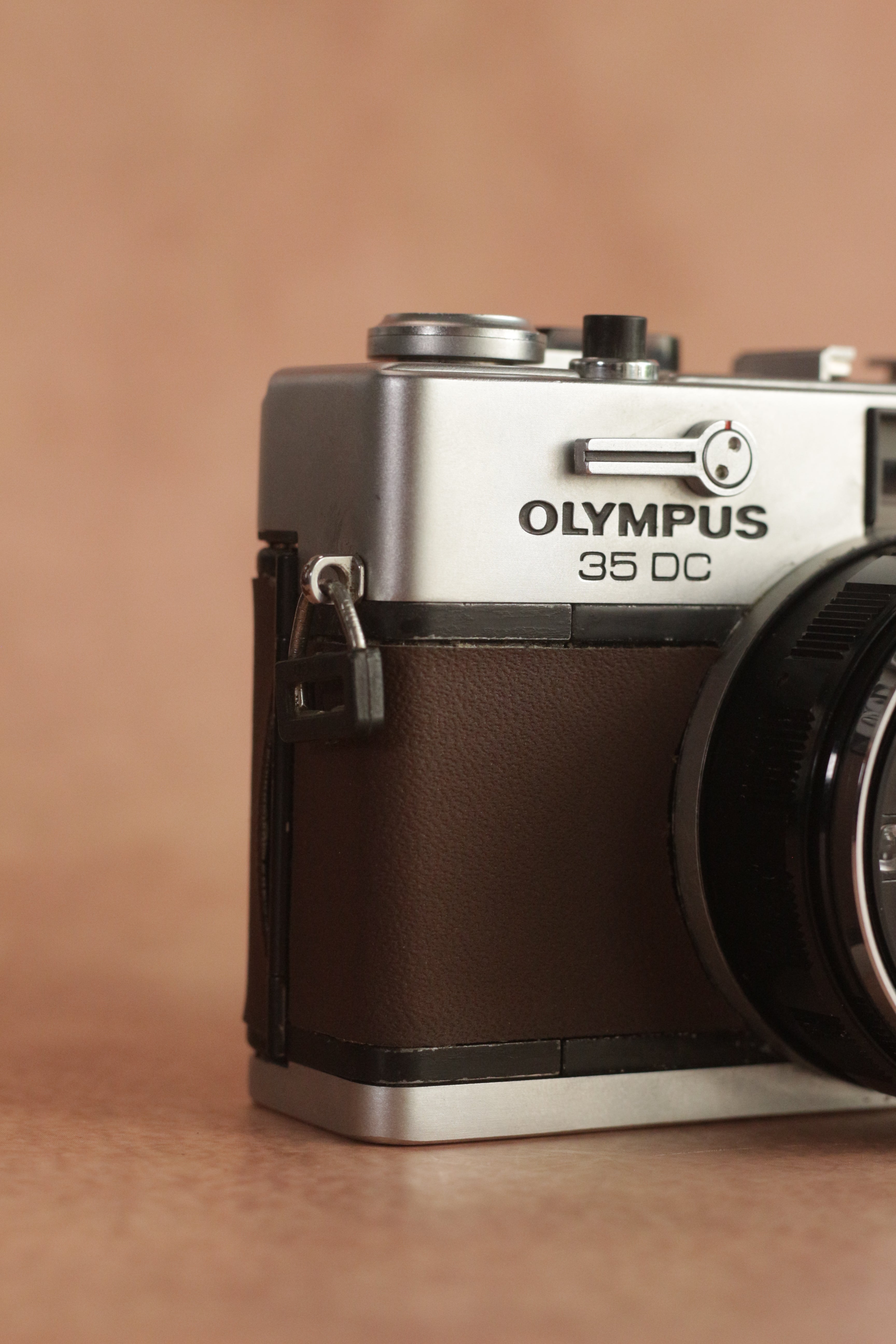 Olympus 35DC EXC — Custom Brown Re-Leather, Working | Film Cam